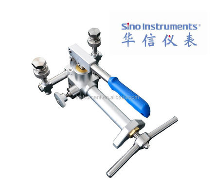 수동 압력 테스트 펌프 HS703 및 가벼운 2.7kg 쉽게 연결 1/4'NPT