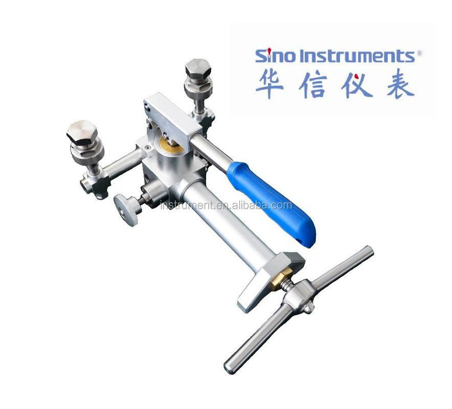 수동 압력 테스트 펌프 HS703 및 가벼운 2.7kg 쉽게 연결 1/4'NPT