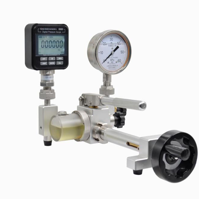 트랜스포머 오일 수동 수압 캘리브레이션 압력 펌프 210mm * 210mm * 140mm 크기